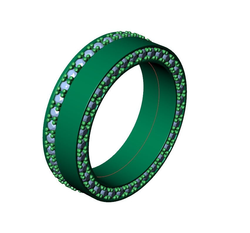 Wedding Set Rings For Women And Men CAD Design-PSJM001V17 3D print model