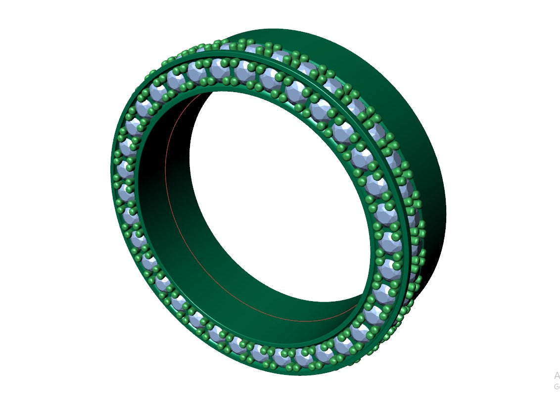 Wedding Set Rings For Women And Men CAD Design-PSJM001V17 3D print model