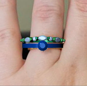 Wedding Set Ring CAD Design-PSTR02 3D Print Model