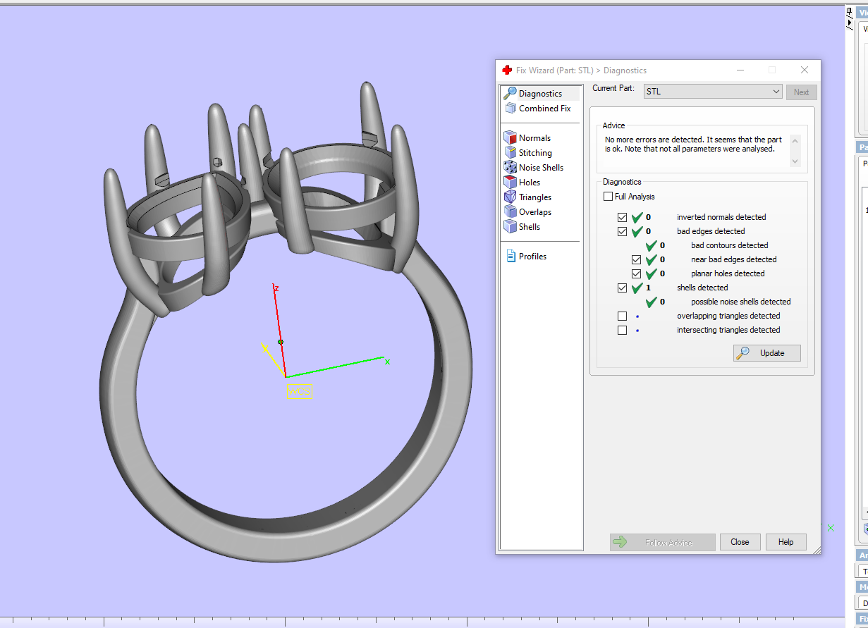 Cocktail Ring Design Sapphire Oval - Pear Ruby Gesmtone-JCNP-03 3D PRINT MODEL DOWNLOADABLE