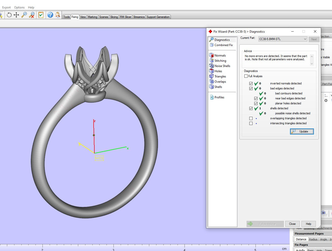 Jewelry Engagement Ring Diamond Basket CAD Design-CC38-5.8mm