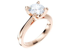 Engagement Ring Design STL CAD file Download model Size 5 US CA5  3D Print Model
