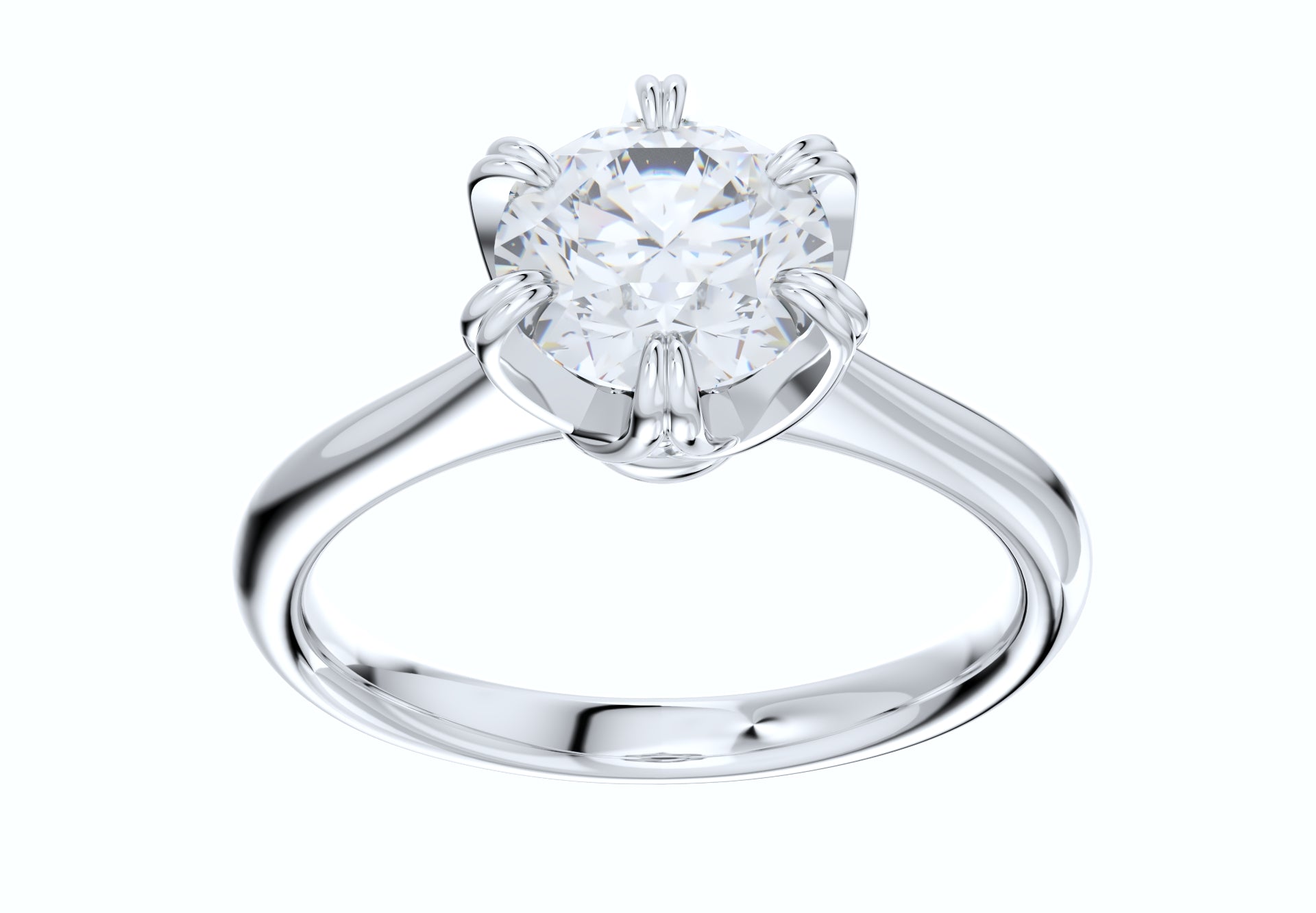 Jewelry Engagement Ring Diamond Basket CAD Design-CC38-5.8mm