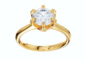 Jewelry Engagement Ring Diamond Basket CAD Design-CC38-5.8mm