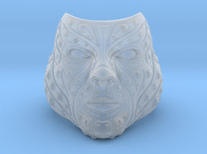 Face-Of Steel Men Ring 3D Printed Design-GGCP-418