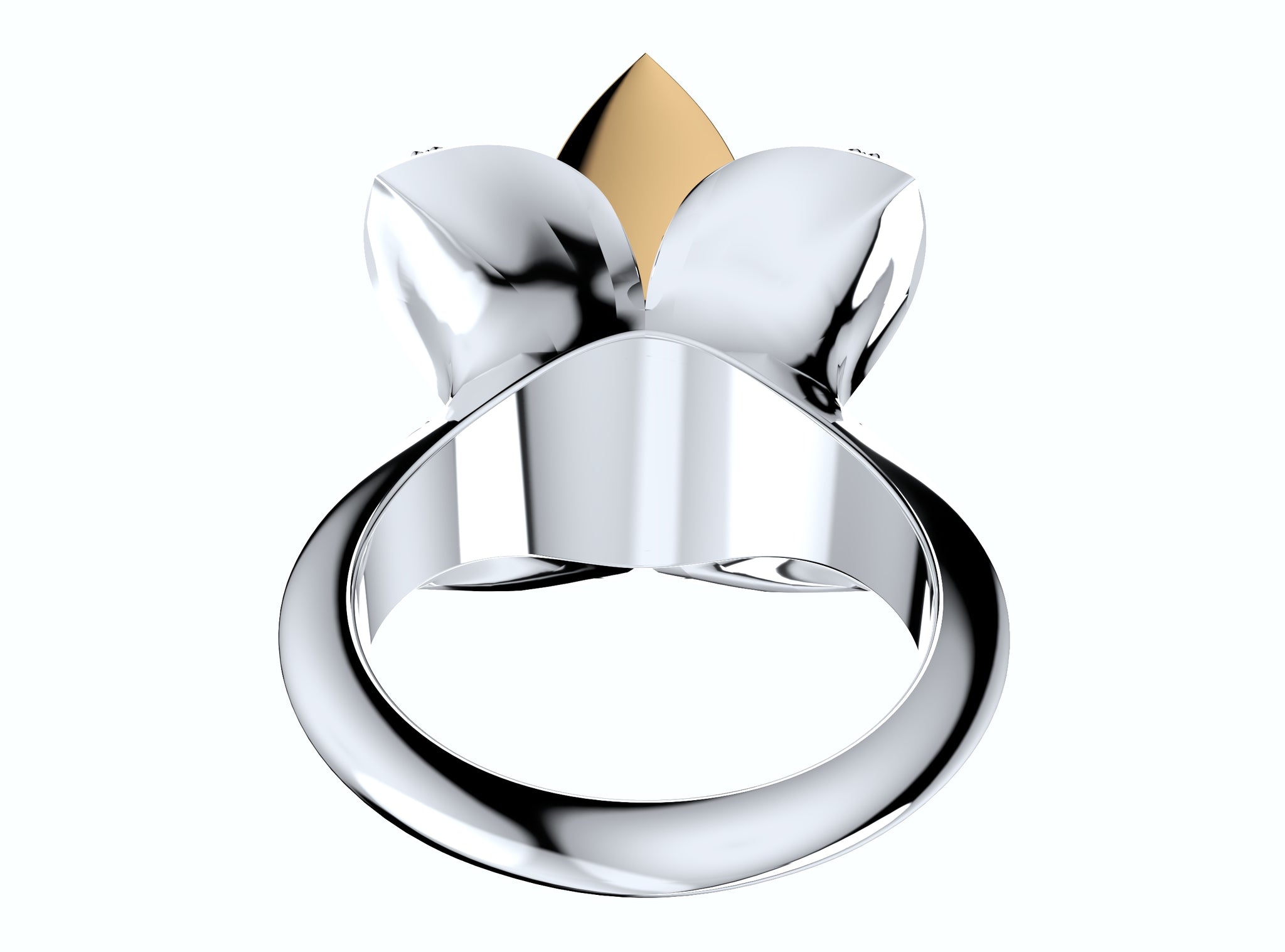 Flower Jewelry Women Ring CAD Design-CC124