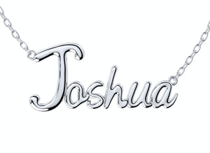 Joshua Shiny Surface Version Jewelry Font Necklace Pendant Design- JDS-B 3D Print Model