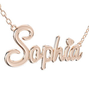 3D Necklace Pendant Sophia Font Shiny-NPFN0001