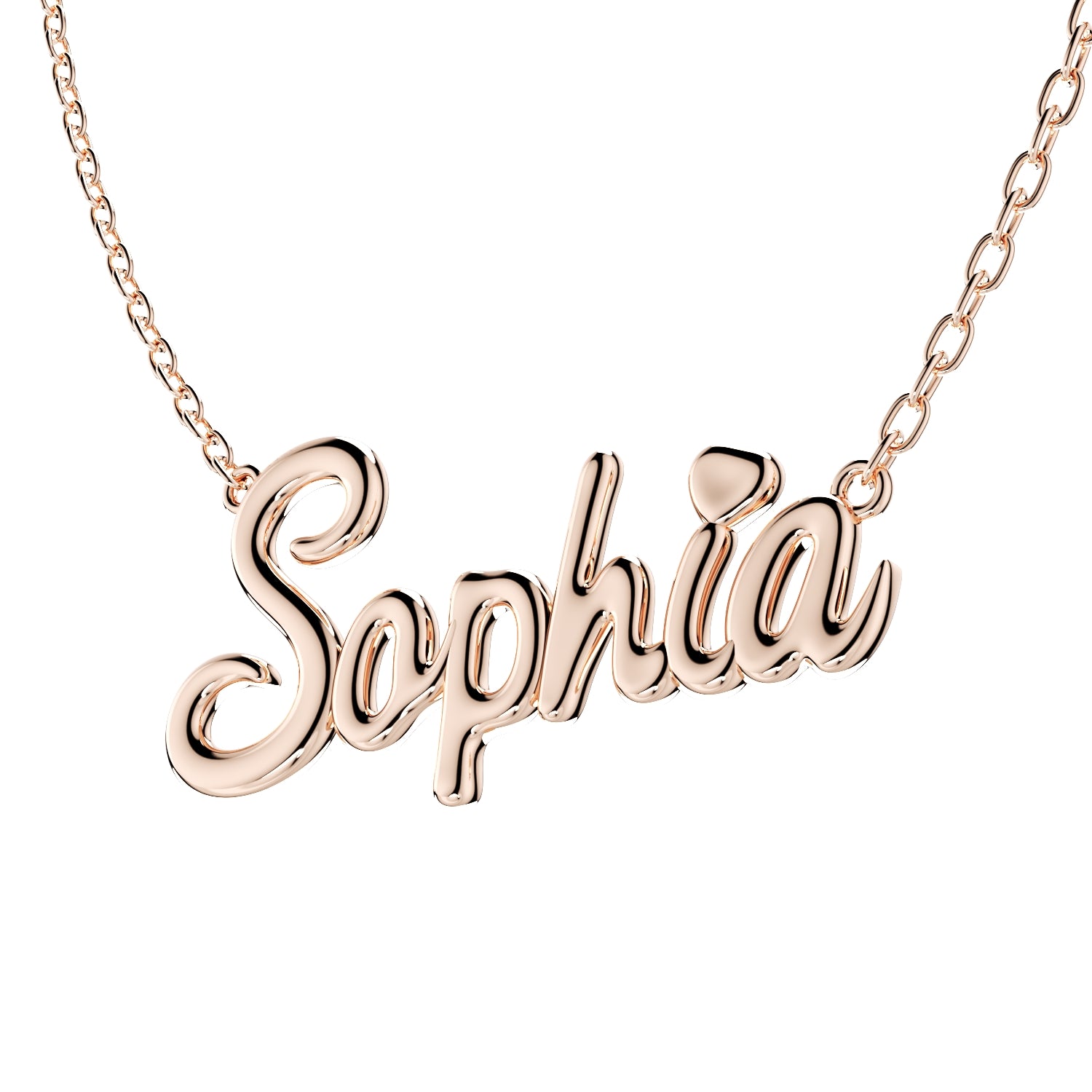 3D Necklace Pendant Sophia Font Shiny-NPFN0001