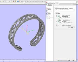 Bracelet Bangle 3D CAD Design Spring Rate Style-O-1-102