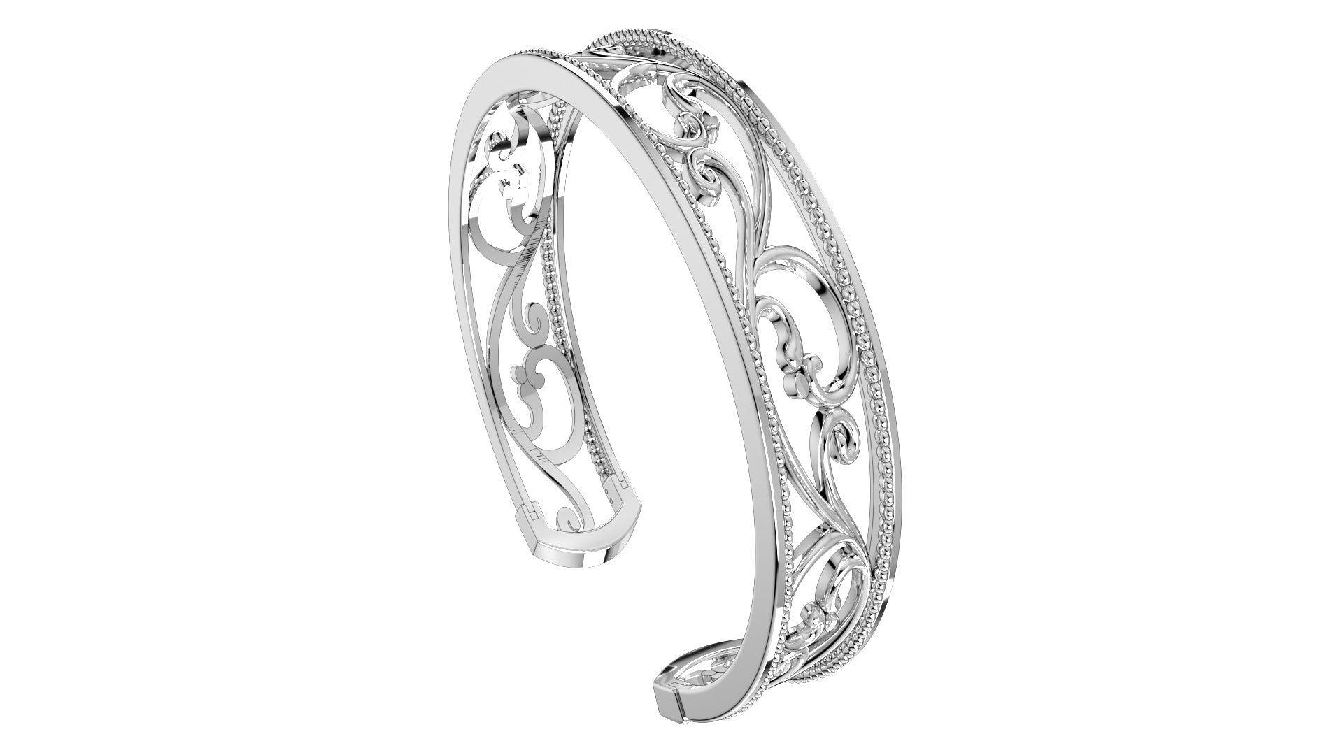 Bracelet Bangle 3D CAD Design Spring Rate Style-O-1-102
