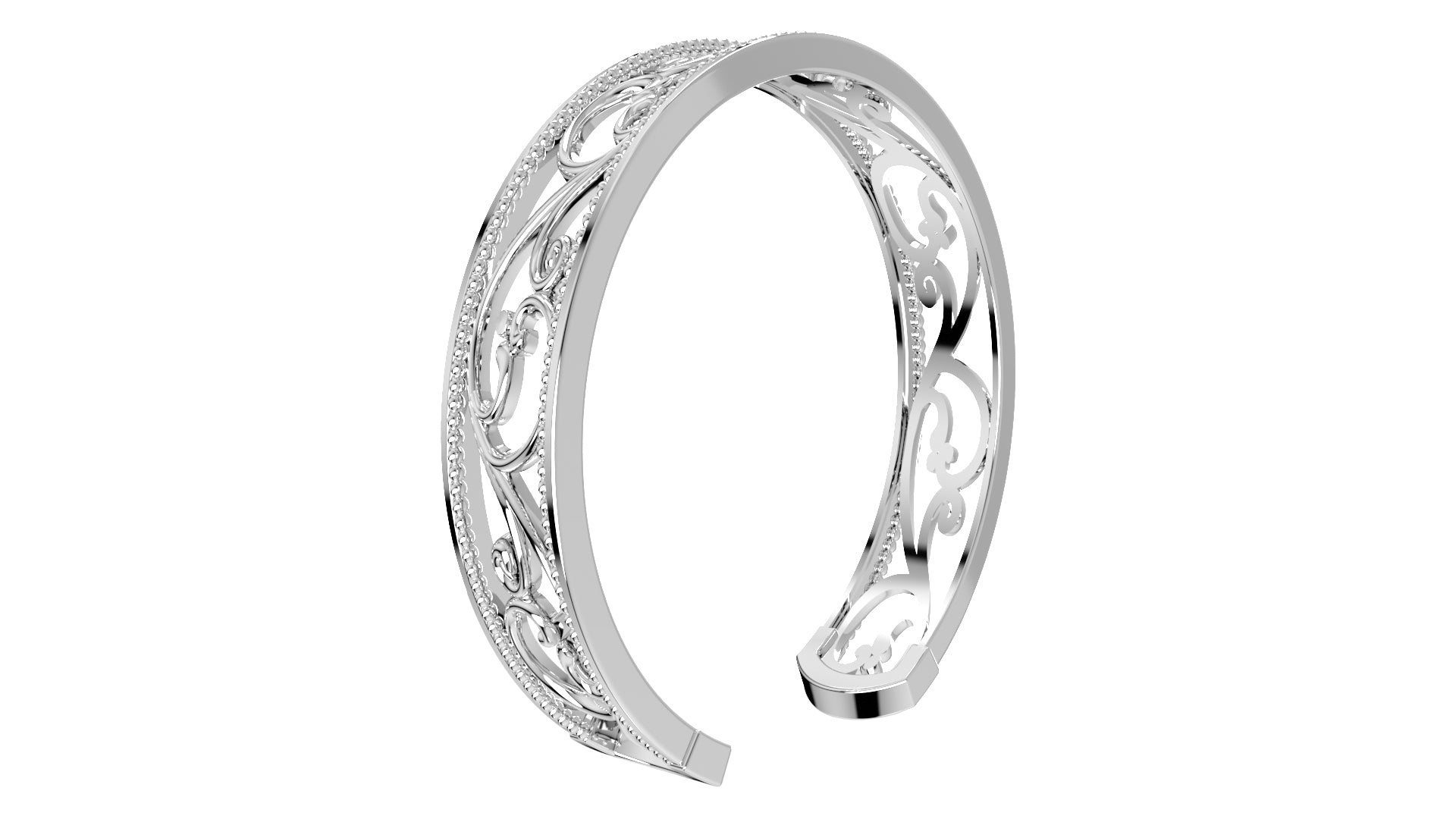Bracelet Bangle 3D CAD Design Spring Rate Style-O-1-102