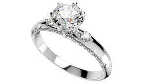 Engagement Ring Light Weight Solitaire Ring CAD Design-O-1-106