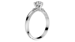 Engagement Ring Light Weight Solitaire Ring CAD Design-O-1-106