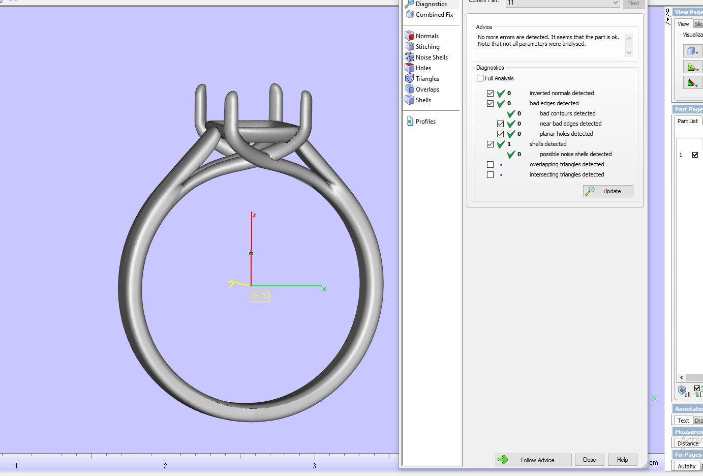 Emerald Cut Engagement Ring 3D CAD Model-O1-105