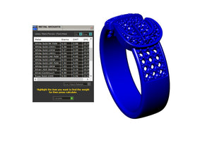 Men And Women Belt Ring 3D CAD Design-O1B03