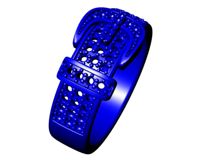 Men And Women Belt Ring 3D CAD Design-O1B03