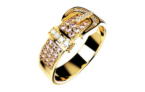 Men And Women Belt Ring 3D CAD Design-O1B03