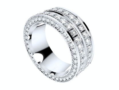 Ring For Men And Women 9 mm Wide Design-PSJM001V12VA 3D print model