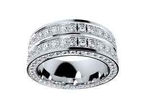 Ring For Men And Women 9 mm Wide Design-PSJM001V12VA 3D print model