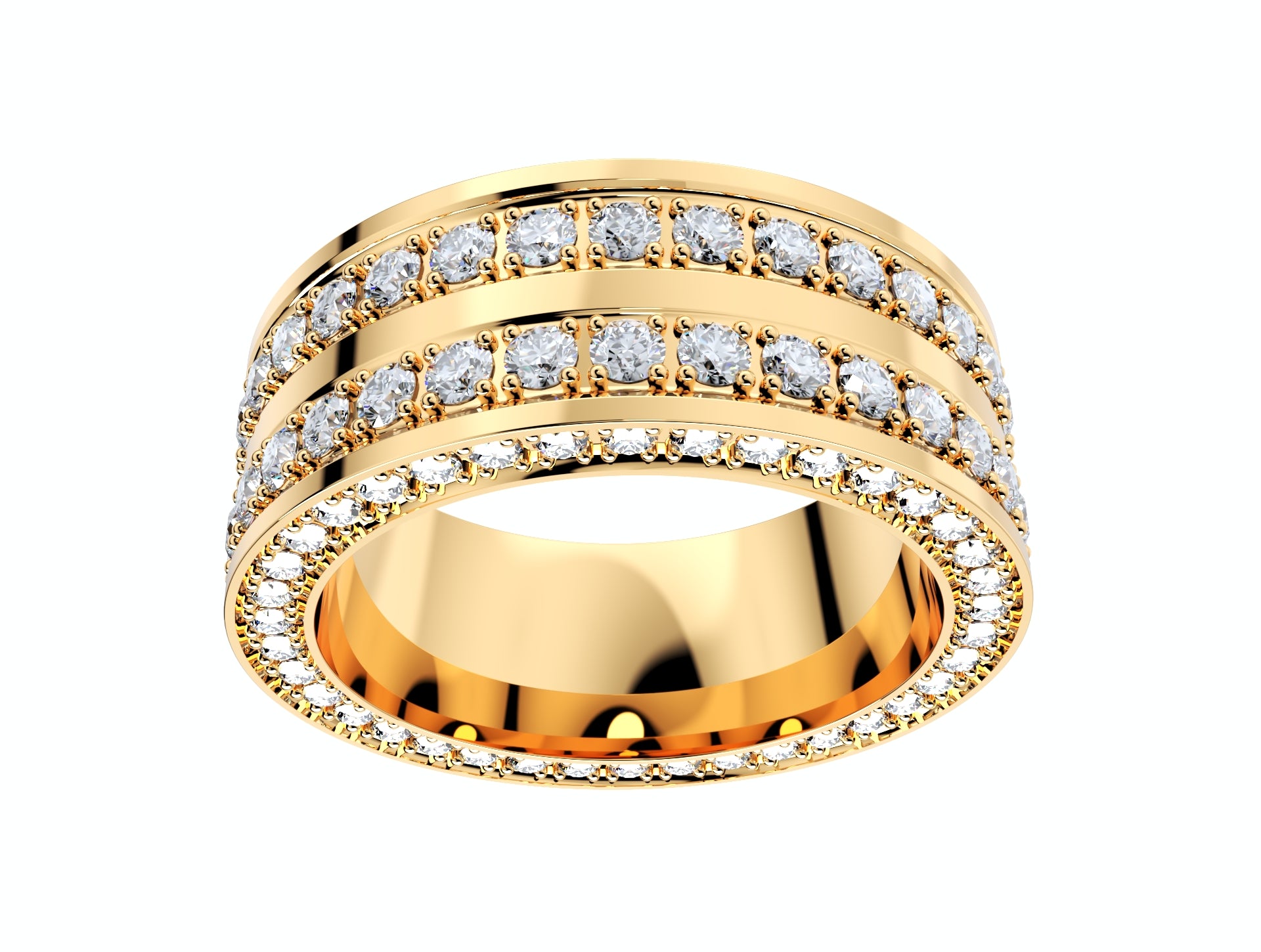 Wedding Ring For Men And Women 9 mm Wide Design-PSJM001V12VB 3D print model