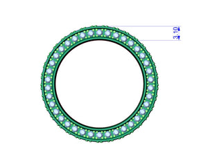 Wedding Ring For Men And Women 9 mm Wide Design-PSJM001V12VC 3D print model