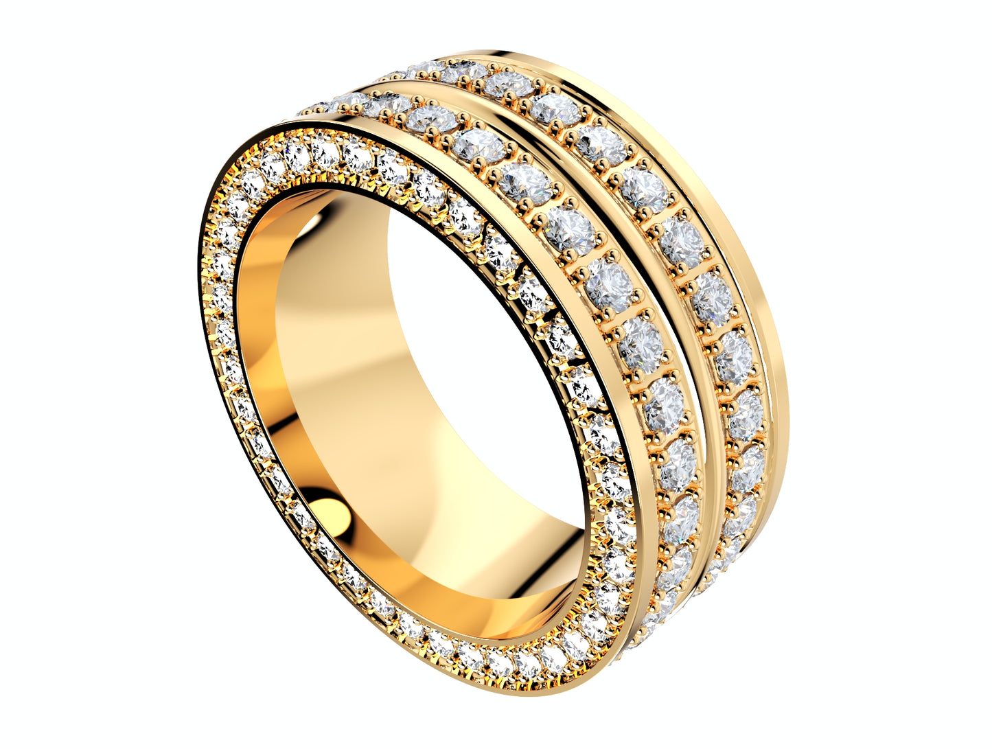 Wedding Ring For Men And Women 9 mm Wide Design-PSJM001V12VC 3D print model
