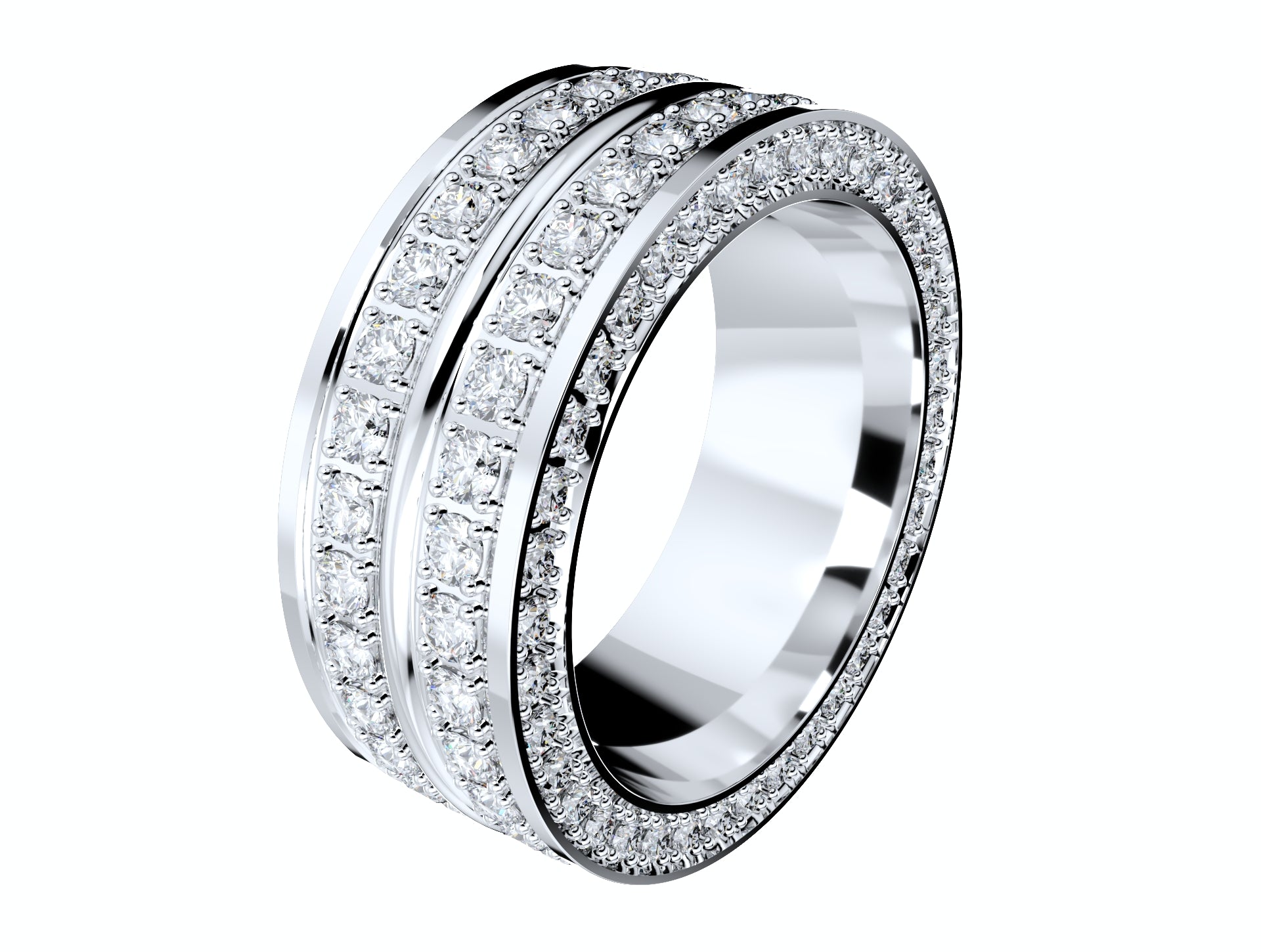 Wedding Ring For Men And Women 9 mm Wide Design-PSJM001V12VC 3D print model