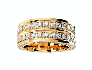 Wedding Ring For Men And Women 9 mm Wide Design-PSJM001V12VC 3D print model