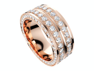 Wedding Ring For Men And Women 9 mm Wide Design-PSJM001V12VD 3D print model