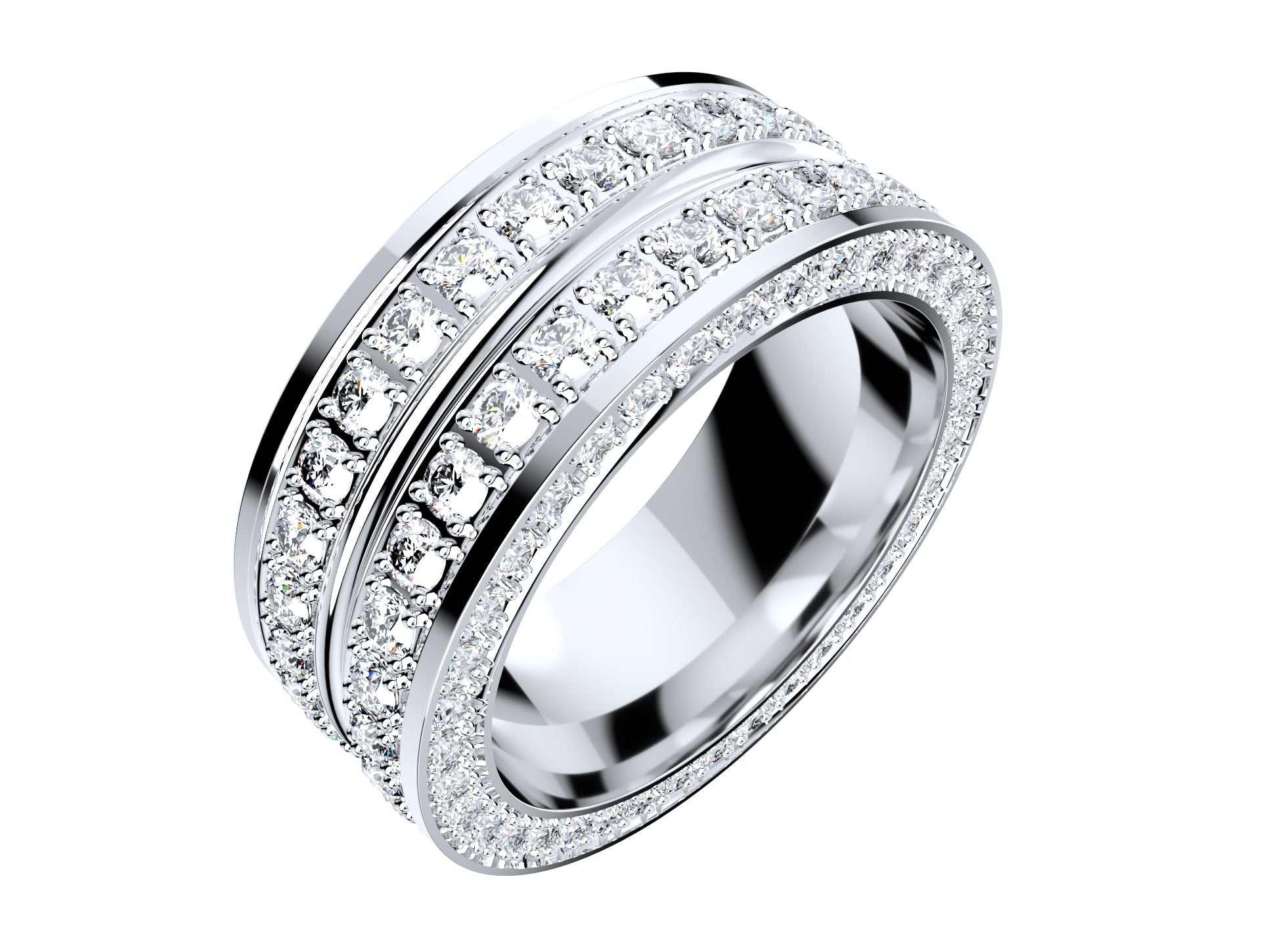 Wedding Ring For Men And Women 9 mm Wide Design-PSJM001V12VD 3D print model