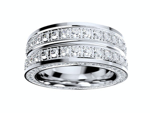 Wedding Ring For Men And Women 9 mm Wide Design-PSJM001V12VD 3D print model