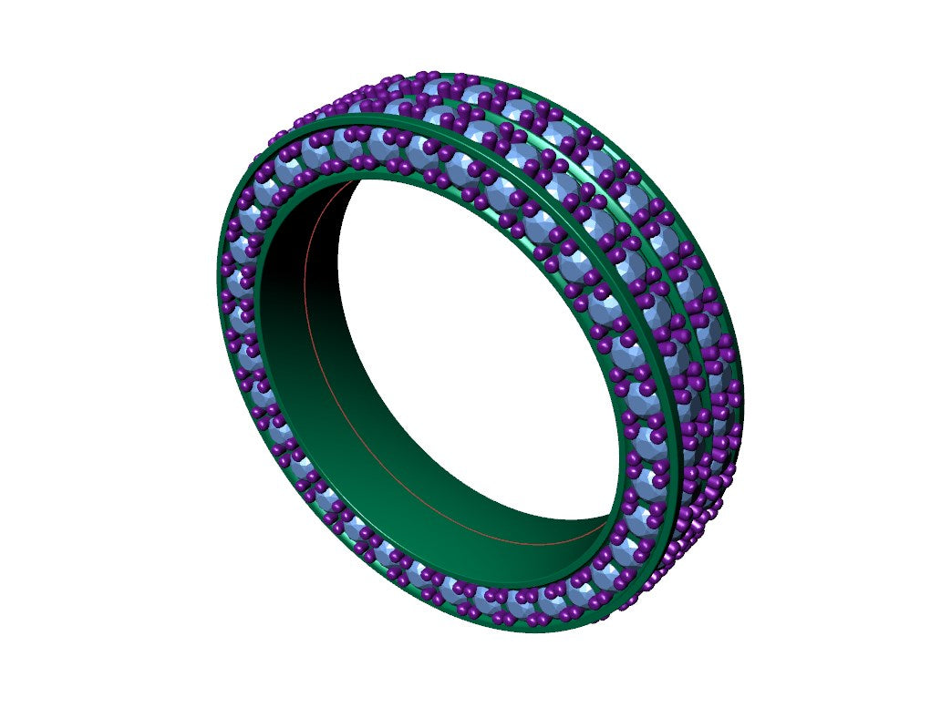 Wedding Set Ring Women Men Ring CAD Design-PSJM001V12 – Jewelry 3D Studio