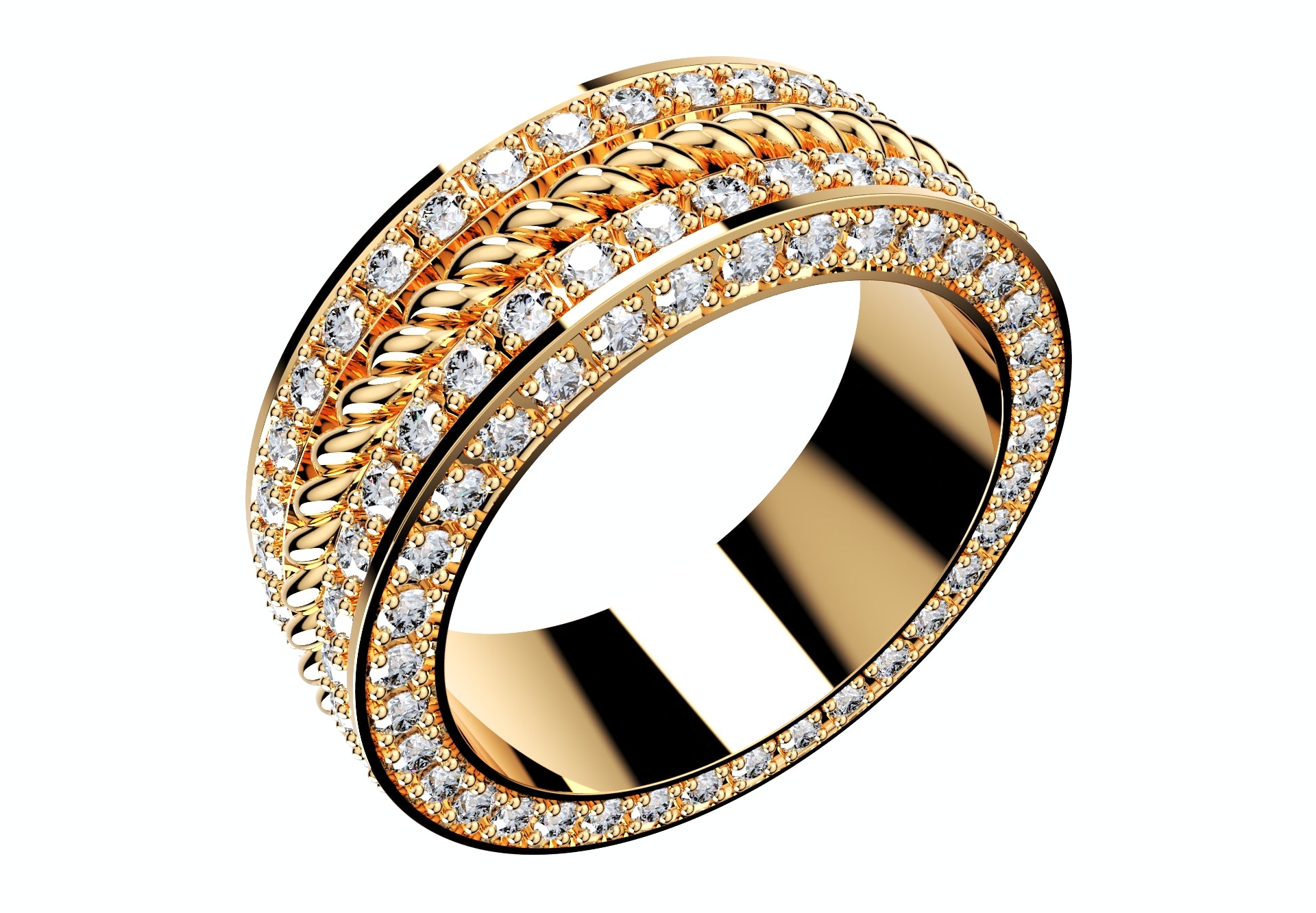 Wedding Set Ring Women Men Ring CAD Design-PSJM001V14 3D print model