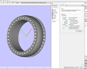Wedding Ring Set Women Men Ring 3D CAD Design-PSJM001V3