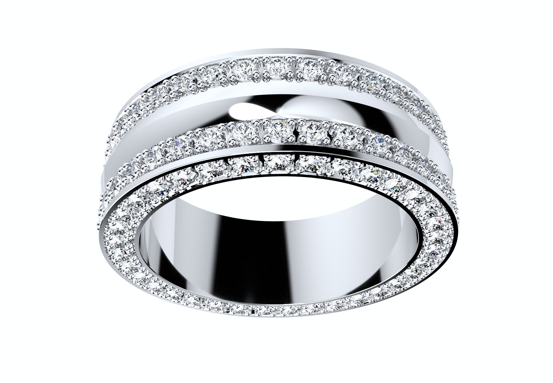 Wedding Ring Set Women Men Ring 3D CAD Design-PSJM001V4