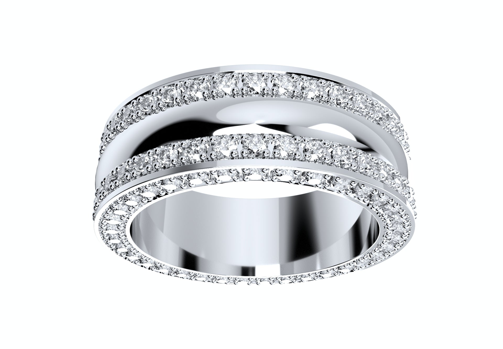 Wedding Ring Set Women Men Ring 3D CAD Design-PSJM001V5