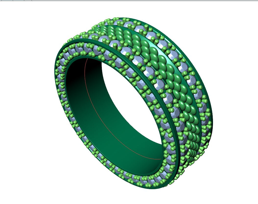 Wedding Ring Set Women Men Ring CAD Design-PSJM001V8