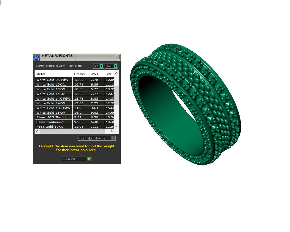 Wedding Ring Set Women Men Ring CAD Design-PSJM001V8