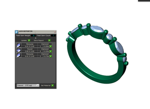 Wedding Set Ring CAD Design-PSTR02 3D Print Model