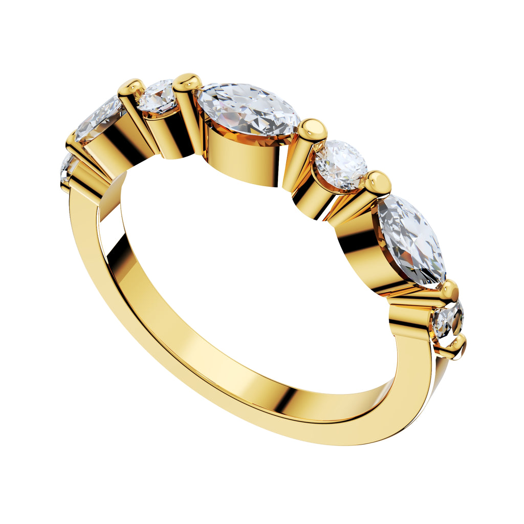Wedding Set Ring CAD Design-PSTR02 3D Print Model