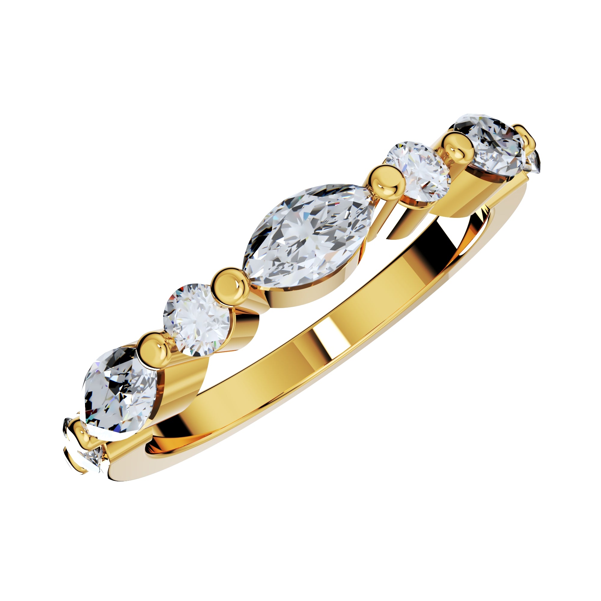 Wedding Set Ring CAD Design-PSTR02 3D Print Model